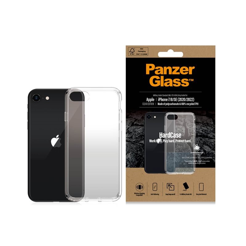 PanzerGlass iPhone SE (2020) Hardcase Transparent - Mobildeksel