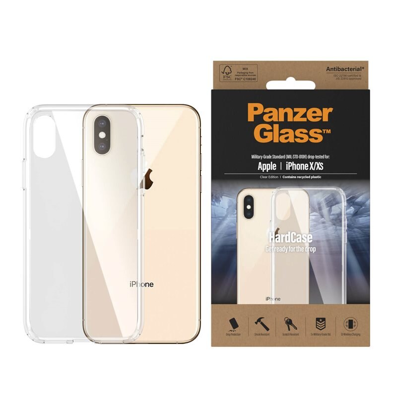 PanzerGlass iPhone X/XS Hardcase Transparent - Mobildeksel