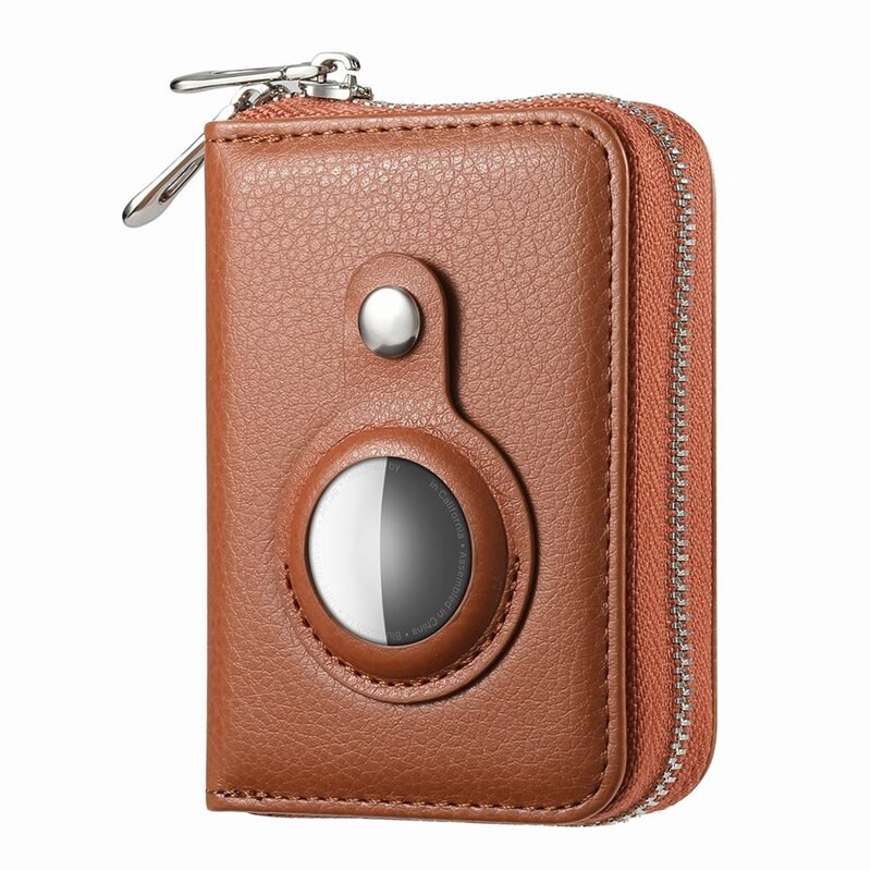 AirTag-lommebok RFID-beskyttelse brun