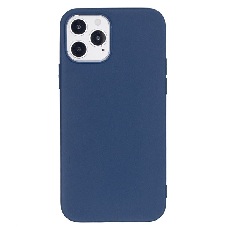 TPU Deksel iPhone 12/iPhone 12 Pro Blå - Stilig og enkelt deksel