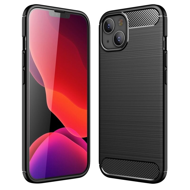tectTech iPhone 13 Deksel TPU Brushed Svart - Mobildeksel