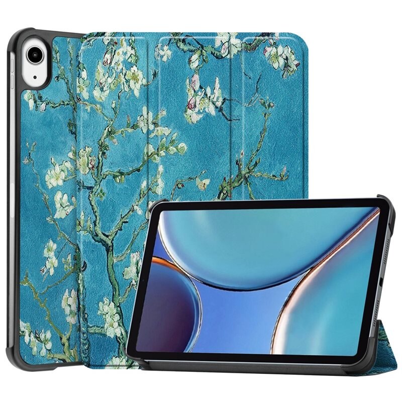 Etui Tri-fold Apple iPad Mini 7th Gen (2024) - Kirsebærblomster - Beskyttende deksel med støttefunksjon