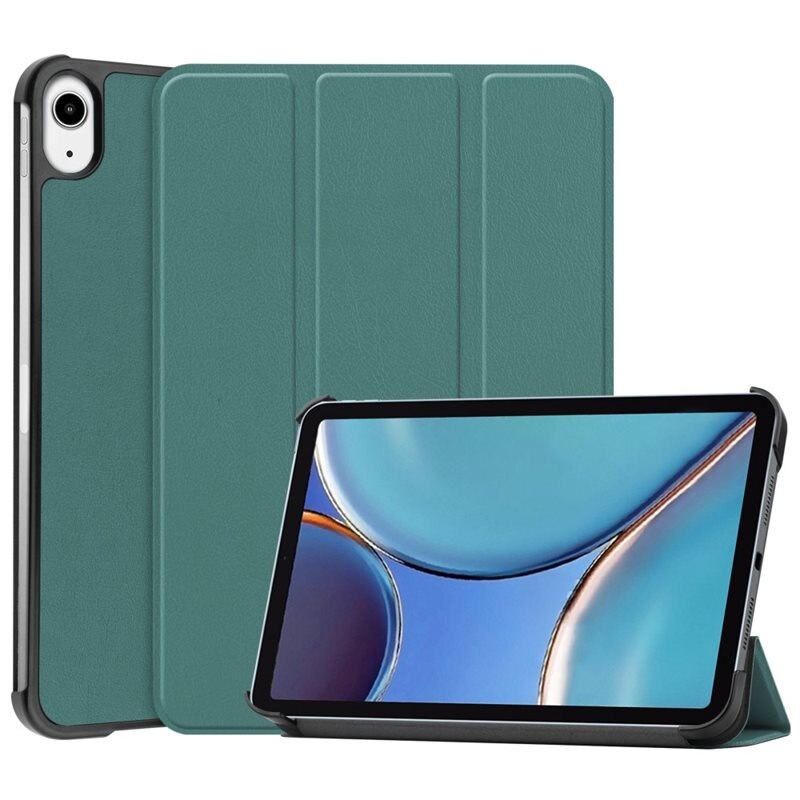 Etui Tri-fold Apple iPad Mini 7th Gen (2024) Grønn - Beskyttende deksel med støttefunksjon