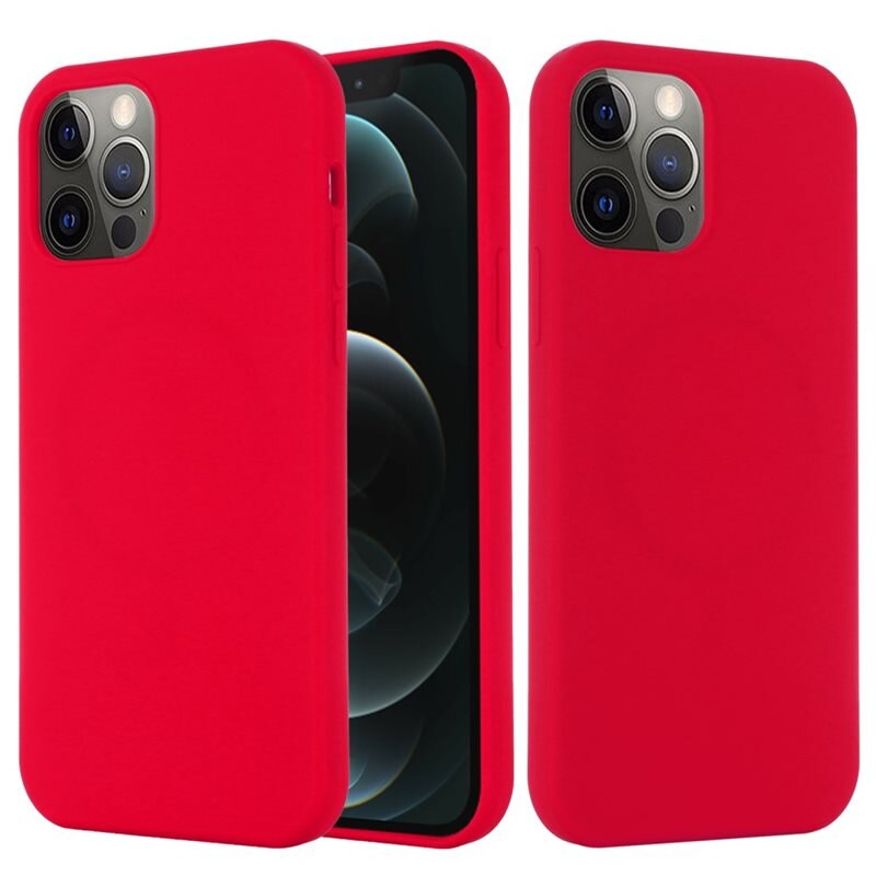tectTech Silicone Magnetic Case iPhone 13 Red - Mobildeksel med MagSafe