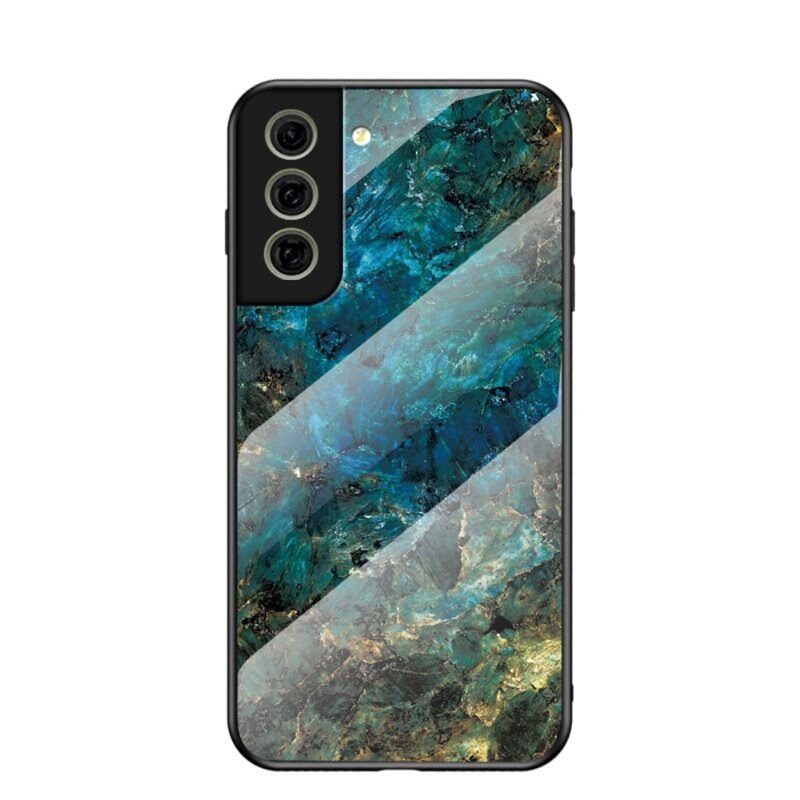 Herdet Glass Deksel Samsung Galaxy S21 FE emerald - Stilig mobildeksel med mønster