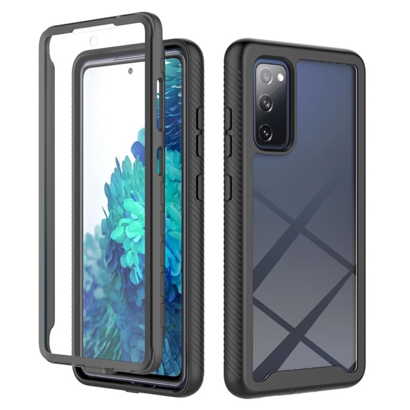 Full Protection Case Samsung Galaxy S20 FE Svart - Heldekkende deksel med skjermbeskyttelse