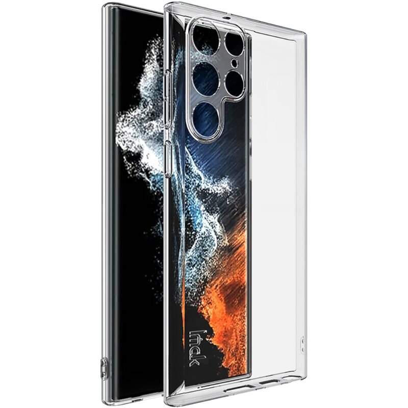 Imak TPU Deksel Samsung Galaxy S22 Ultra Gjennomsiktig - Stilrent mobildeksel - Beskytter mobilen din mot skader og slitasje
