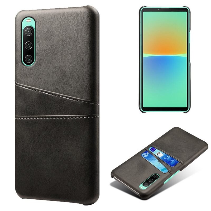 tectTech Card Slots Case Sony Xperia 10 IV Svart - Mobildeksel med praktisk kortspor
