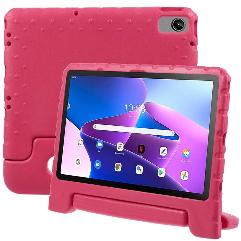 Støtsikker EVA Deksel Lenovo Tab M10 Plus (3rd gen) Rosa - Perfekt for barn - Beskyttende støtsikkert deksel