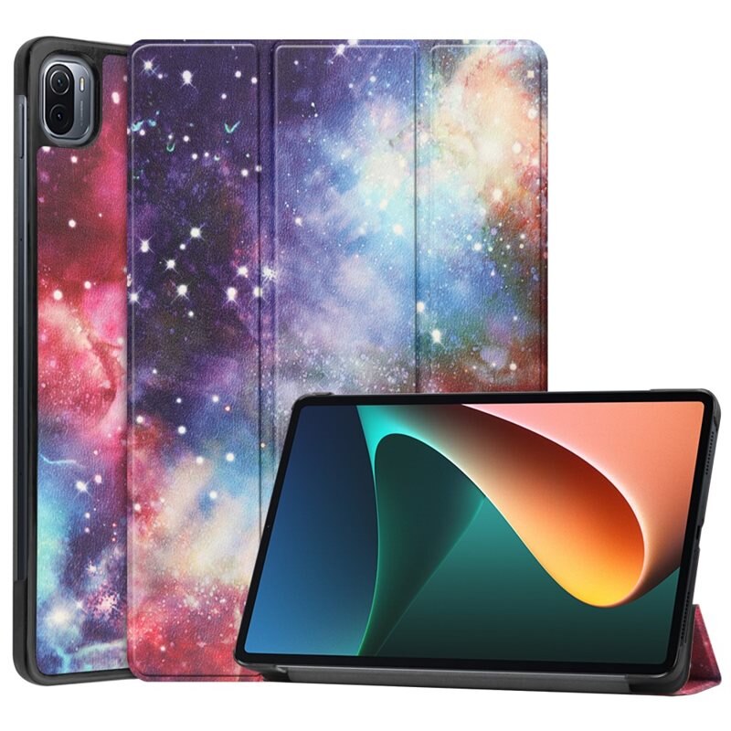Etui Tri-fold Xiaomi Pad 5 Rymd - Beskyttende deksel med støttefunksjon