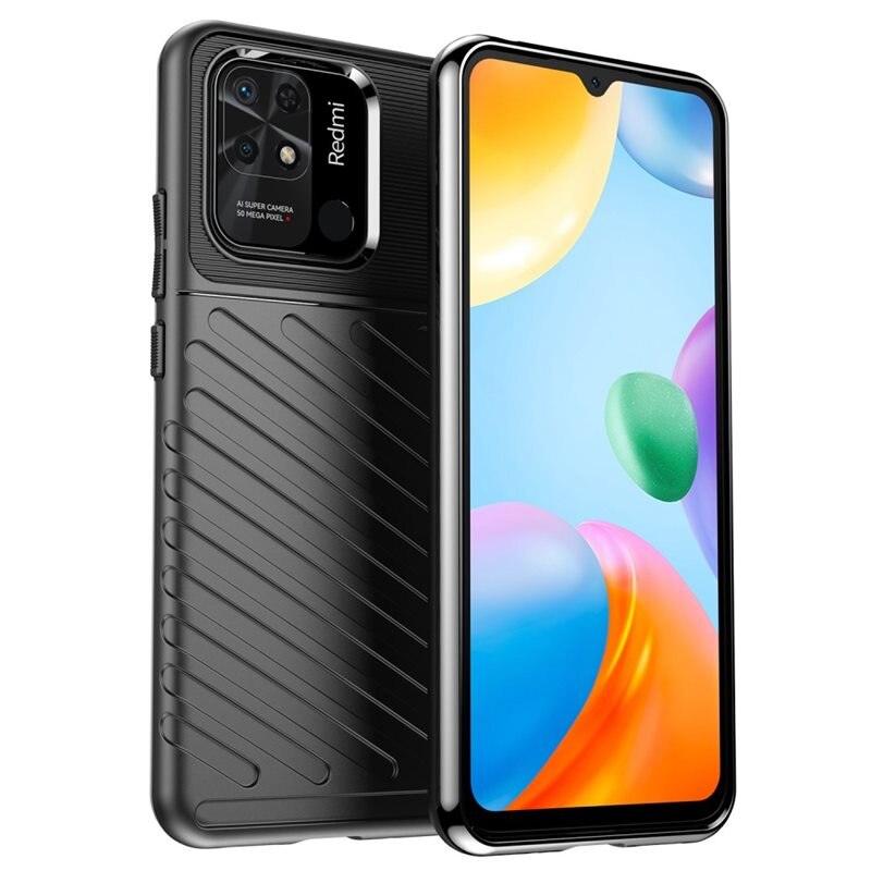 Thunder TPU Case Xiaomi Redmi 10C black - Mobildeksel