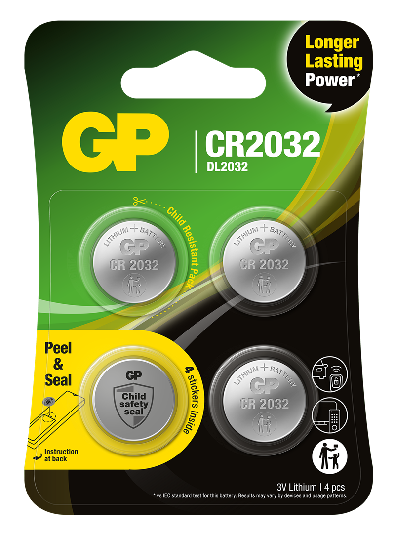 GP Batteries 4-pakk Samsung Galaxy SmartTag Batteri CR2032