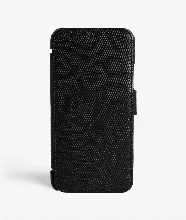 The Case Factory Lommebokdeksel iPhone 11 Pro Max Lizard Black