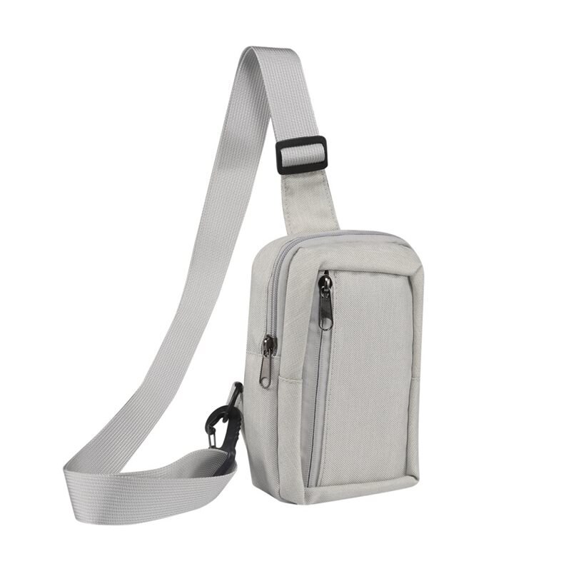 Liten Crossbody-veske i nylon beige