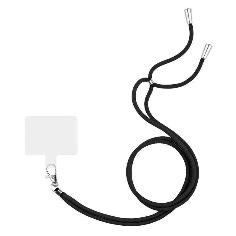 Universal Phone Shoulder Strap Black - Lång bærereim for mobildeksler og enheter