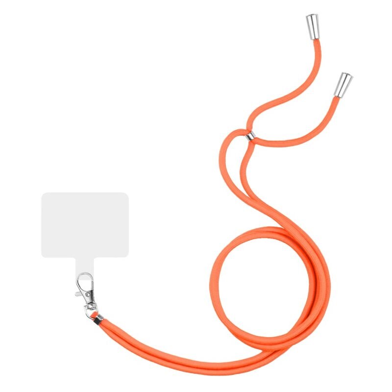 Universal Phone Shoulder Strap Orange - Lång bærereim for mobildeksler og enheter