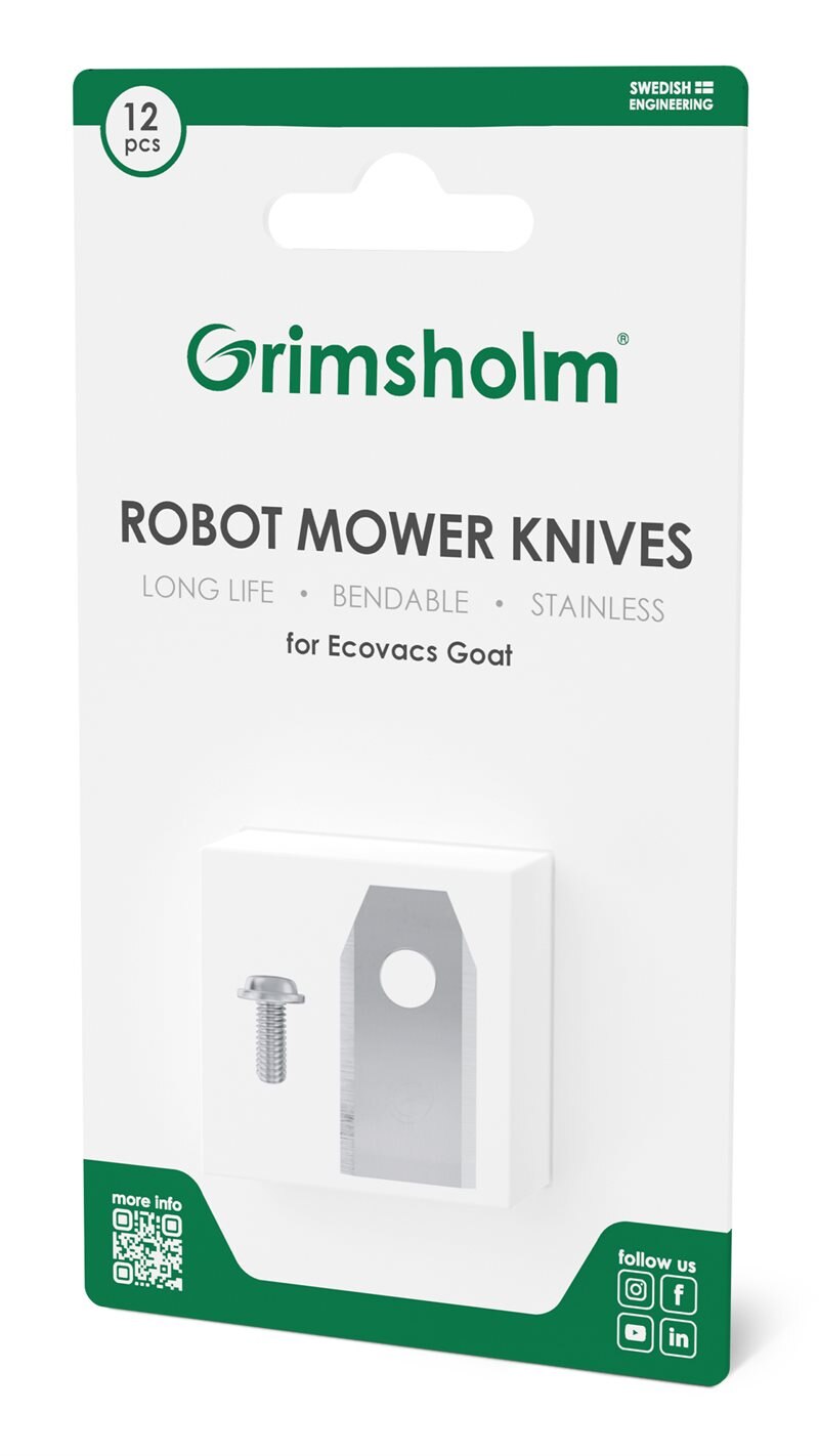 Grimsholm 12-pakning kniver til Ecovacs GOAT G1-2000