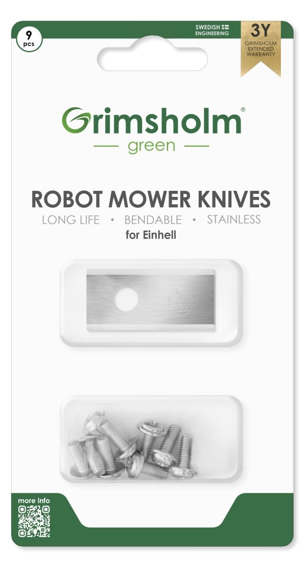 Grimsholm 9-pack kniver til Einhell Freelexo 750 LCD BT Plus
