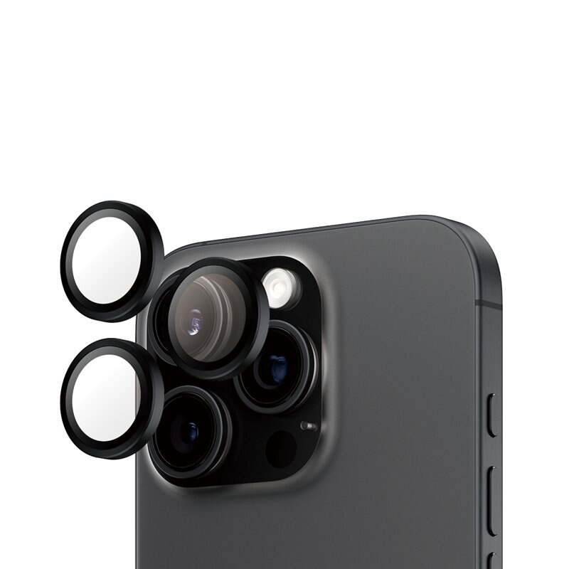 PanzerGlass iPhone 16 Pro Hoops Camera Lens Protector Svart
