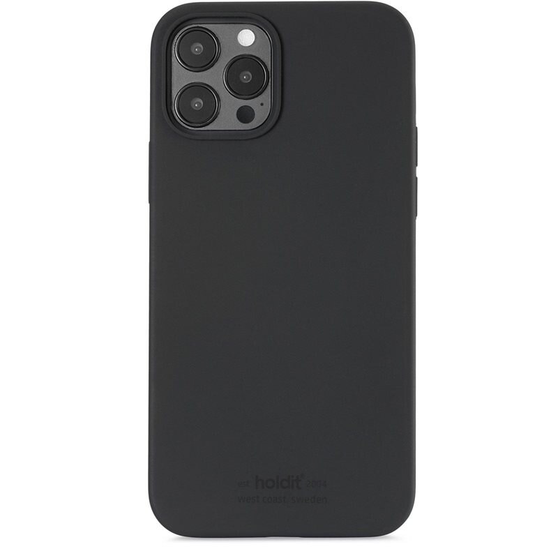 Holdit Deksel Silikon iPhone 12/iPhone 12 Pro Black