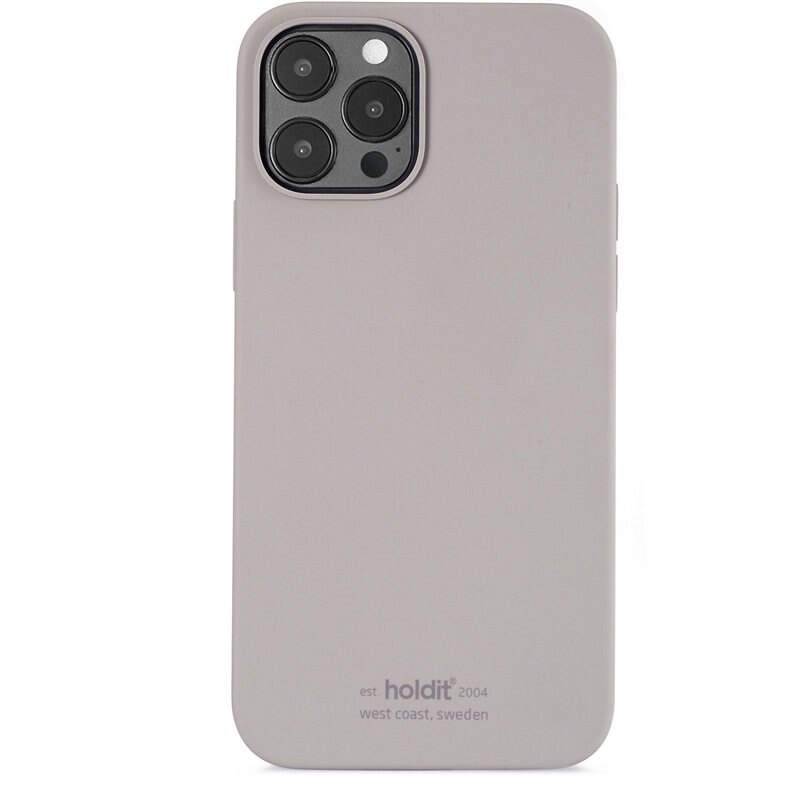 Holdit Deksel Silikon iPhone 12 Pro Max Taupe