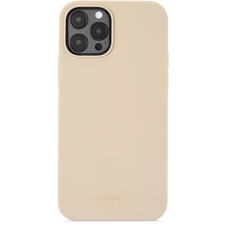 Holdit Deksel Silikon iPhone 12/iPhone 12 Pro Beige