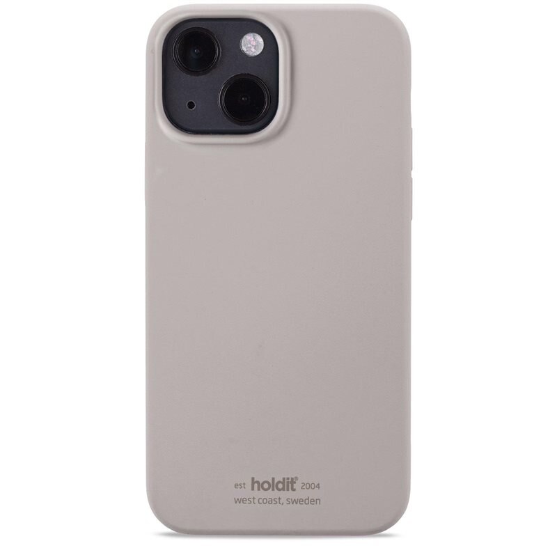 Holdit Deksel Silikon iPhone 13 Mini Taupe