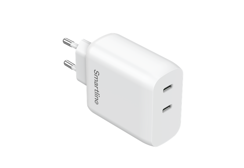 Smartline Dual PD Wall Charger 35W USB-C hvit