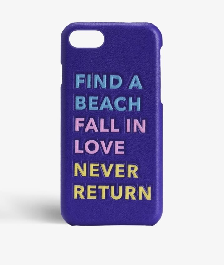 The Case Factory Deksel iPhone SE 2020 Find a Beach Purple