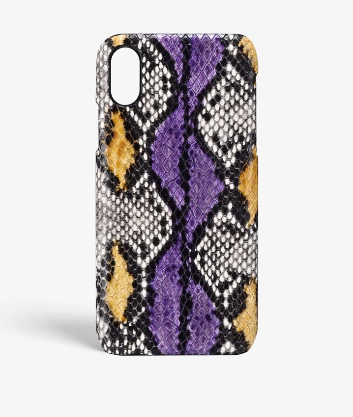 The Case Factory Deksel iPhone Xs Max Snake Lila/Ocra