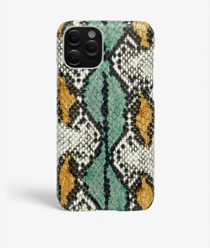 The Case Factory Deksel iPhone 11 Pro Max Snake Aqua/Ocra