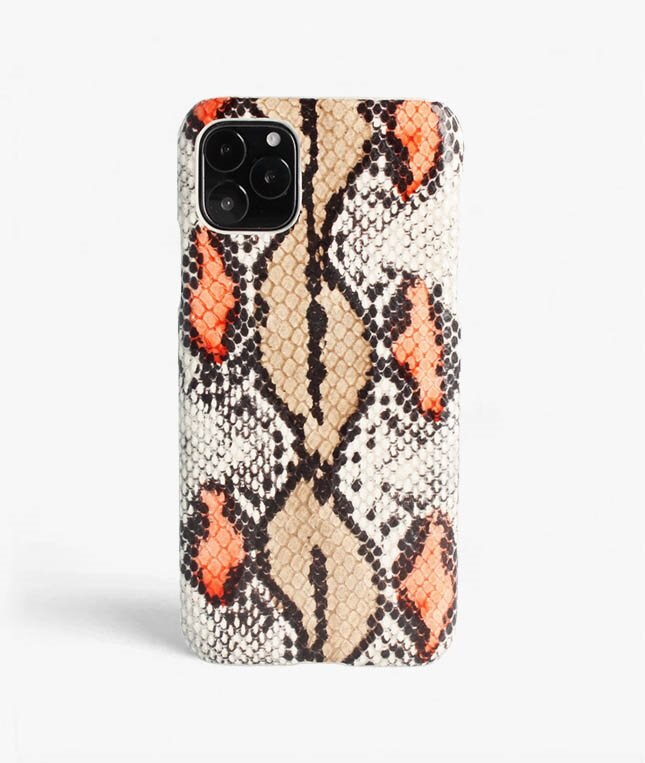 The Case Factory Deksel iPhone 11 Pro Snake Plum/Peach
