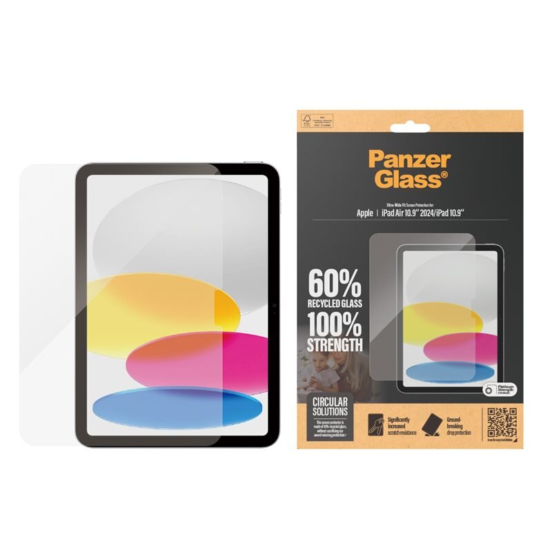PanzerGlass Apple iPad Air 11 7th Gen (2025) Screen Protector Ultra Wide Fit - Herdet glass skjermbeskytter