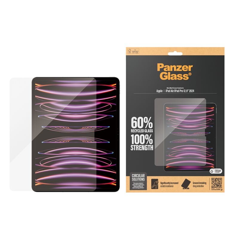 PanzerGlass iPad Air 13 (2024) Screen Protector Ultra Wide Fit - Herdet glass skjermbeskytter