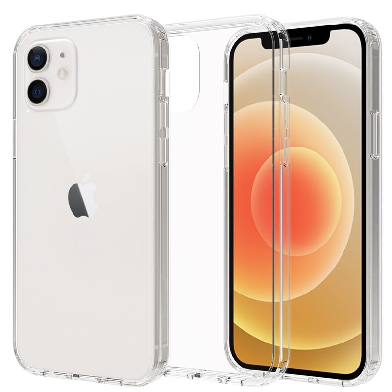 Mobique Hybriddeksel iPhone 12/iPhone 12 Pro Gjennomsiktig - Mobildeksel
