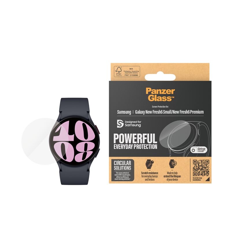 PanzerGlass Samsung Galaxy Watch 5 40mm Screen Protector Ultra Wide Fit - Herdet glass skjermbeskytter