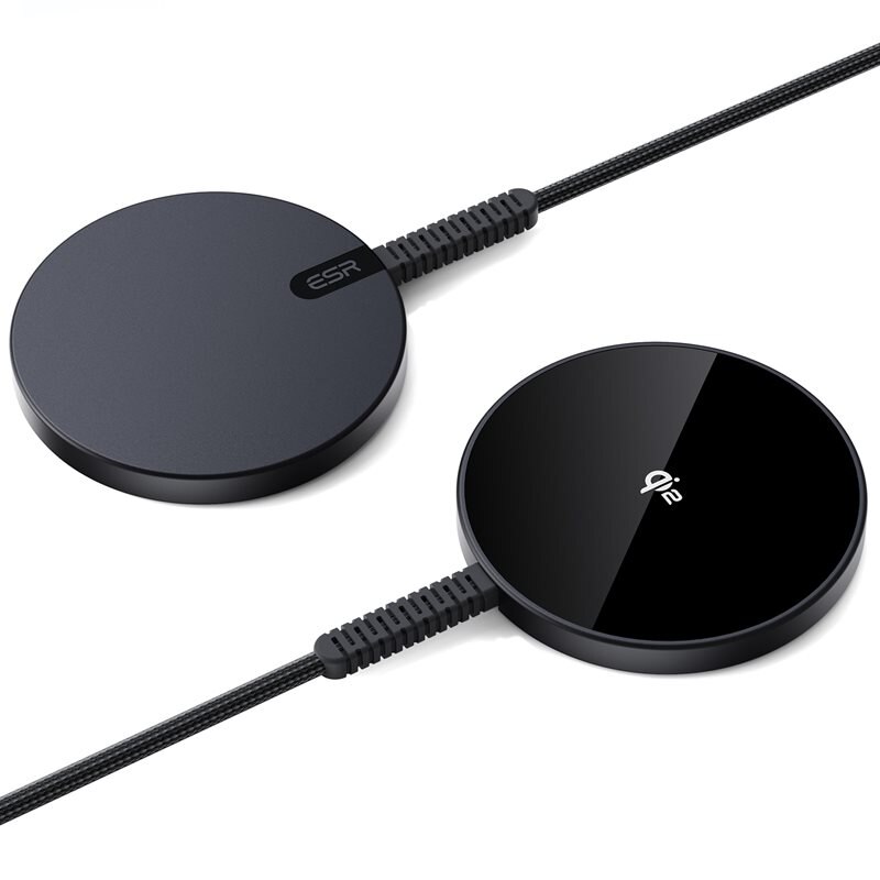 ESR HaloLock Mini Qi2 MagSafe Magnetic Wireless Charger svart