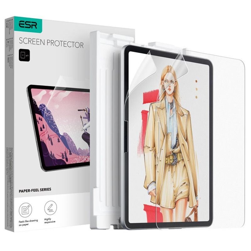 ESR Paper Feel Screen Protector (2-pack) iPad Pro 11 5th Gen (2024) - Skjermbeskytter med papiraktig overflate - Gjør skriving og tegning enklere