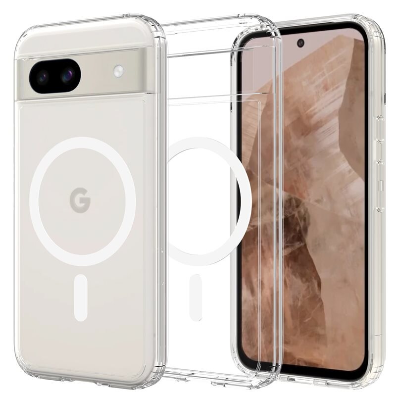 Mobique Hybriddeksel MagSafe Google Pixel 8a Gjennomsiktig