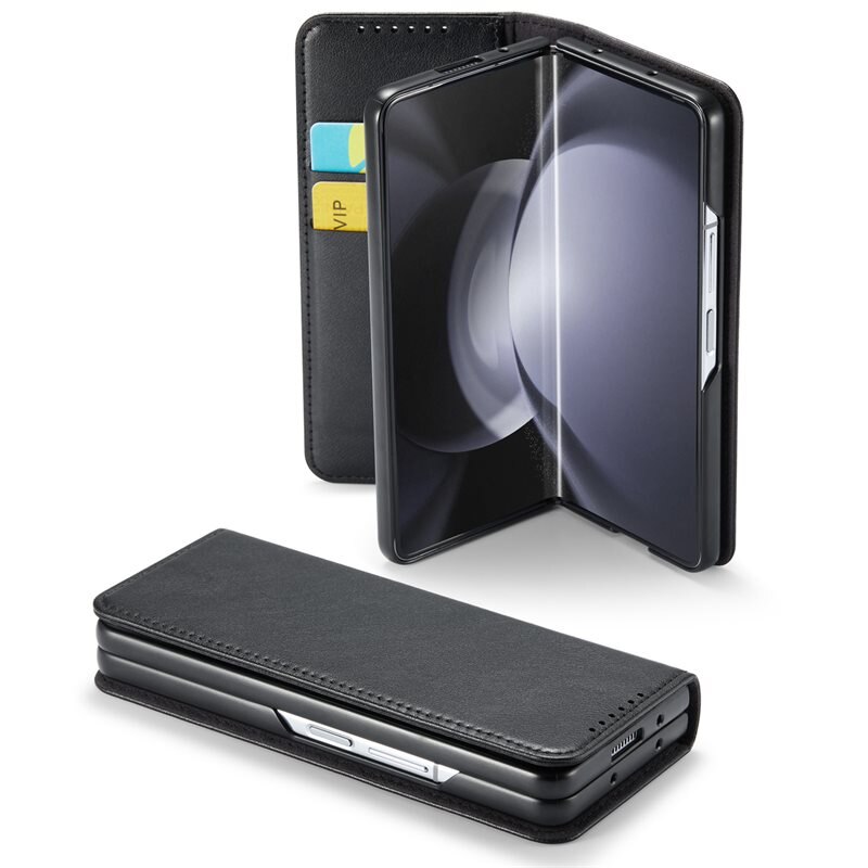 Mobique Ekte Lærveske Samsung Galaxy Z Fold 6 svart