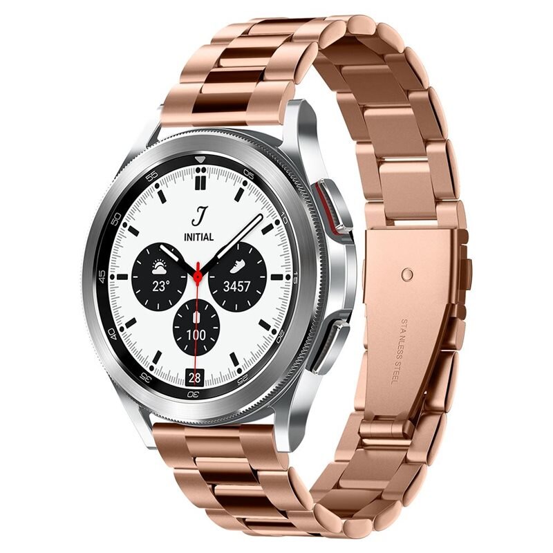 Spigen Samsung Galaxy Watch 6 Classic 47mm Modern Fit Metal Band Rose Gold - Klokkereim - Stilig og komfortabelt tilbehør til din smartklokke