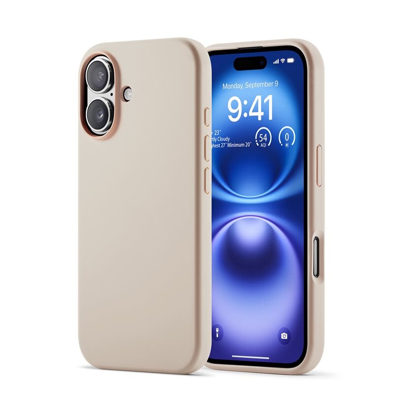 Mobique Deksel Silikon iPhone 16 rosa