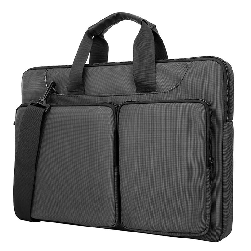 Laptopsveske Med Skulderstropp & Oppbevaring 13-14" grå