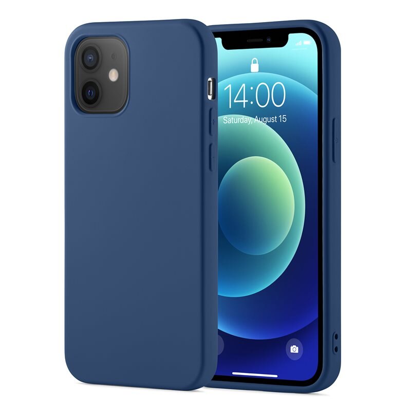 Mobique TPU Deksel iPhone 12/iPhone 12 Pro Mørke blå