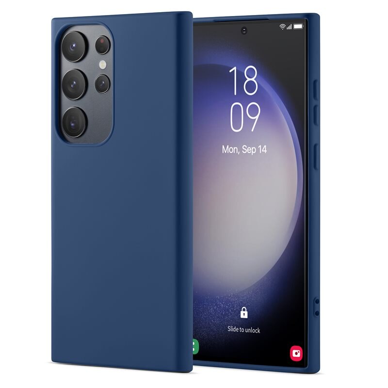 Mobique TPU Deksel Samsung Galaxy S23 Ultra Mørke blå
