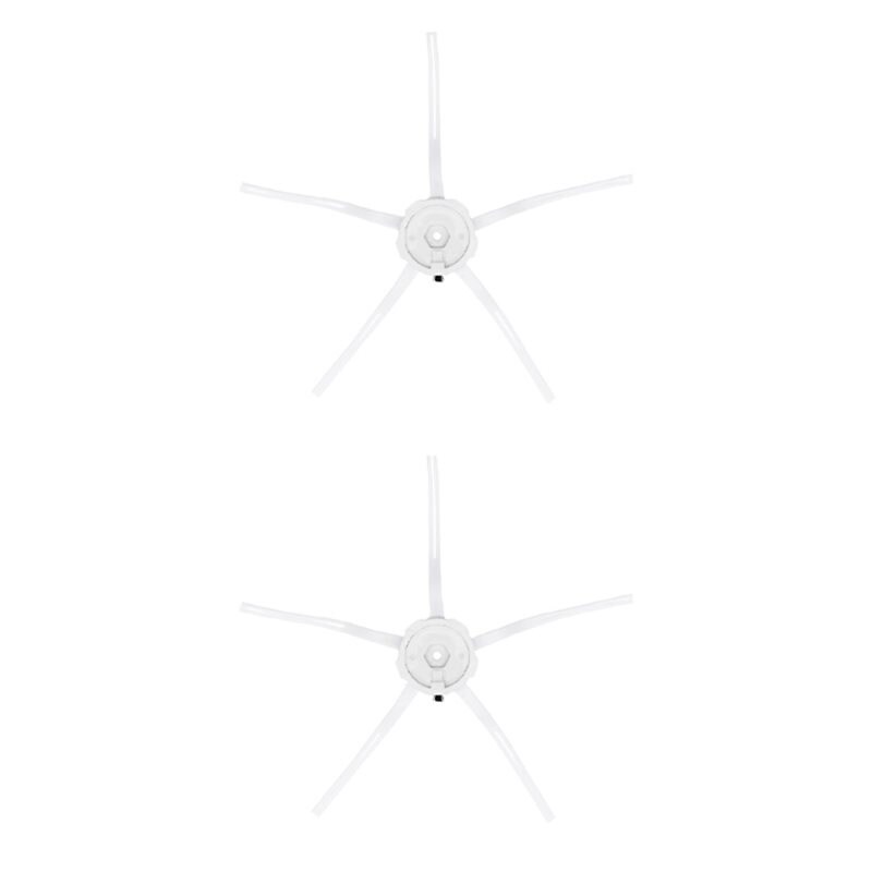 2-pakning Sidebørster - passer til Roborock S7 MaxV Plus Hvit