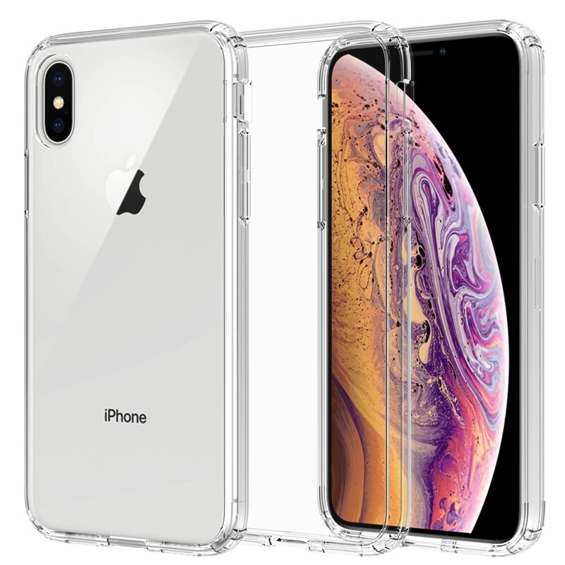 Mobique Hybriddeksel iPhone X/XS Gjennomsiktig - Mobildeksel