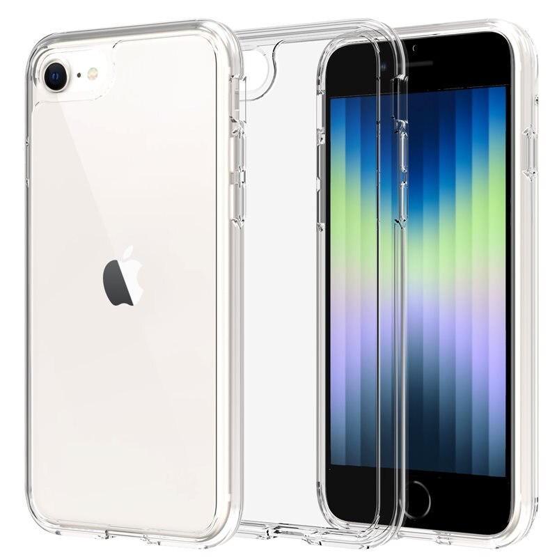 Mobique Hybriddeksel iPhone SE 2020 Gjennomsiktig - Mobildeksel