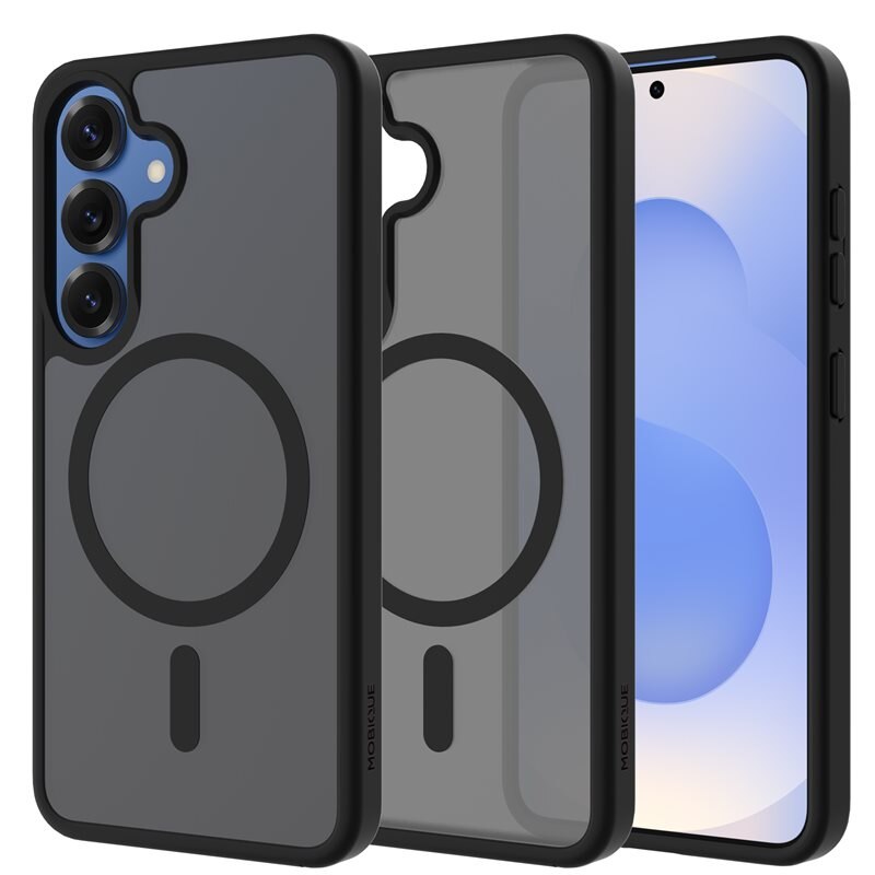 Mobique Magnetic Hybrid Deksel Samsung Galaxy S25 Plus Frosted Black