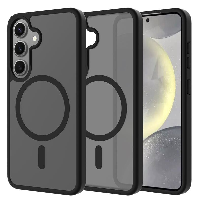 Mobique Magnetic Hybrid Deksel Samsung Galaxy S24 Frosted Black